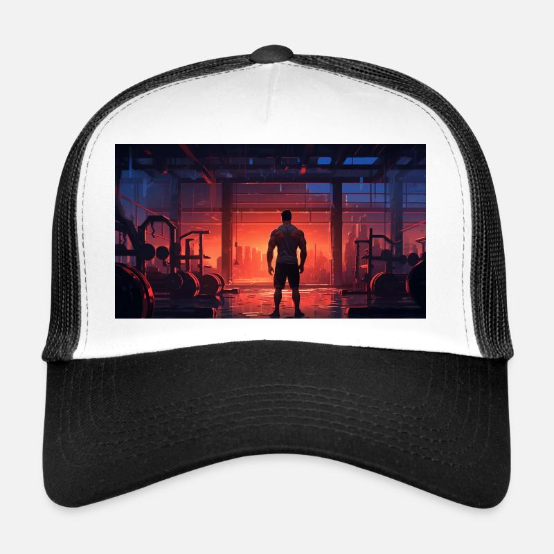 A Guy in the Gym - Trucker Cap - Weiß/Schwarz