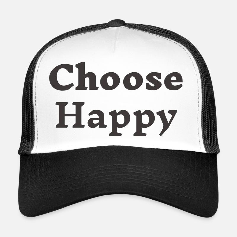 Happy Choose black Trucker Cap