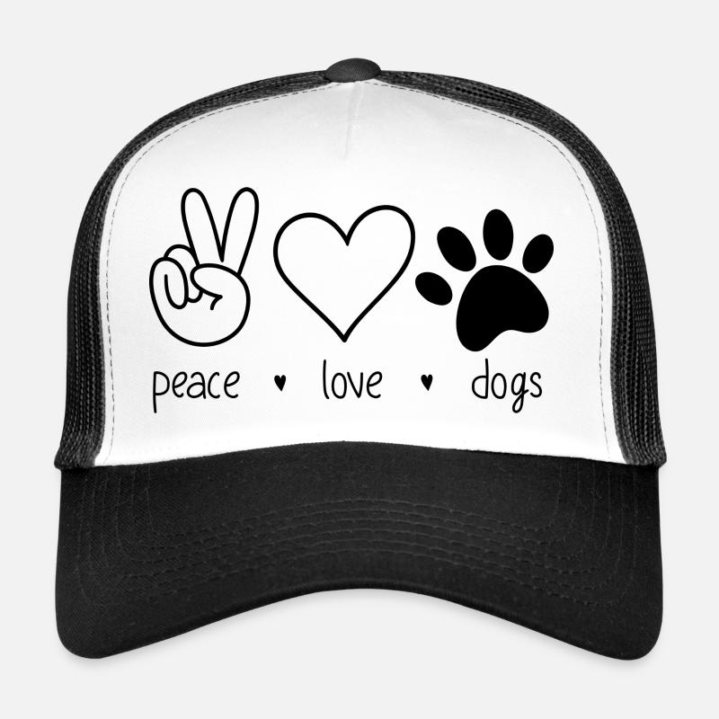 Chiens 1 - Casquette trucker  - blanc/noir