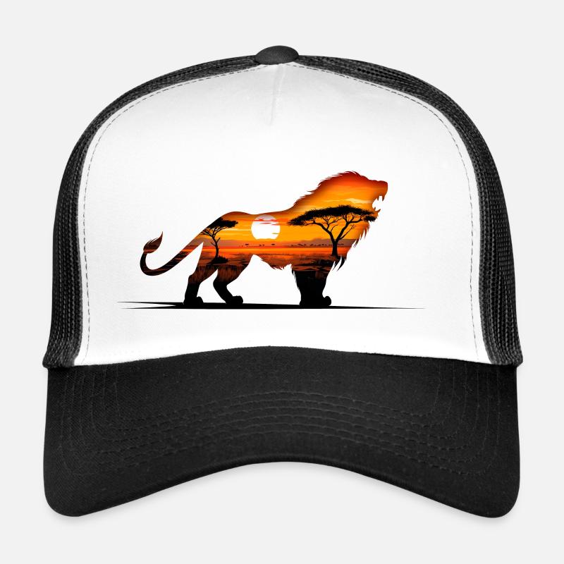 Lion - Wild Life - Trucker Cap - white/black