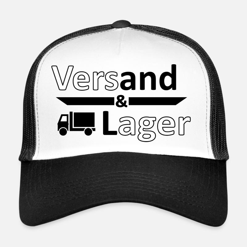 Versand und Lager - Versager-Arbeit Humor Vers.2 - Trucker Cap - Weiß/Schwarz