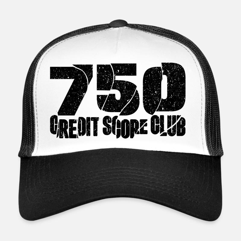 750 Credit Score Club - Conception financièrement consciente Casquette trucker 