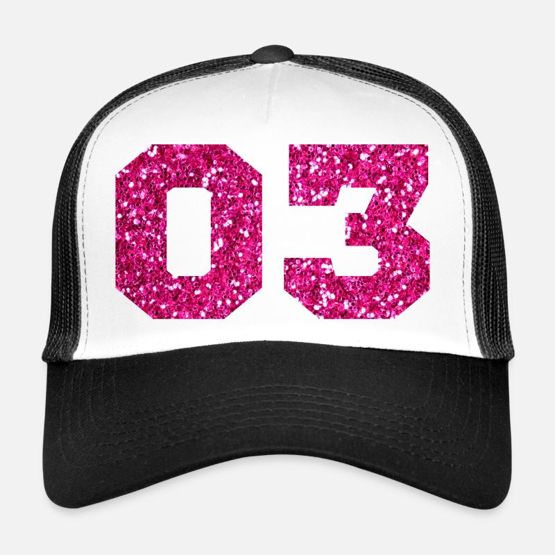 Nummer 3 Pink Glitter - 3. Jubiläum Trucker Cap