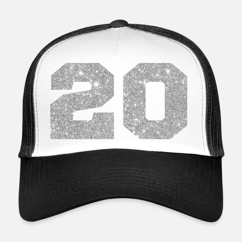 Nummer 20 Silberglitter - 20-jähriges Jubiläum Trucker Cap