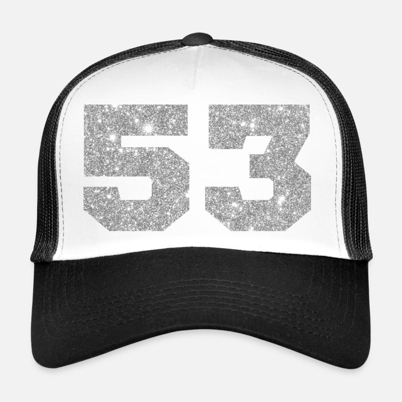 Nummer 53 Silberner Glitzer - 53. Jubiläum Trucker Cap