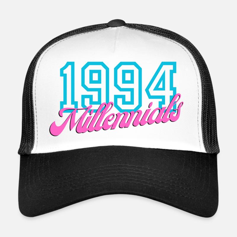 1994 Millennials Retro Date Design Trucker Cap