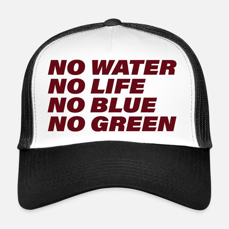 WATER - Trucker Cap - Weiß/Schwarz