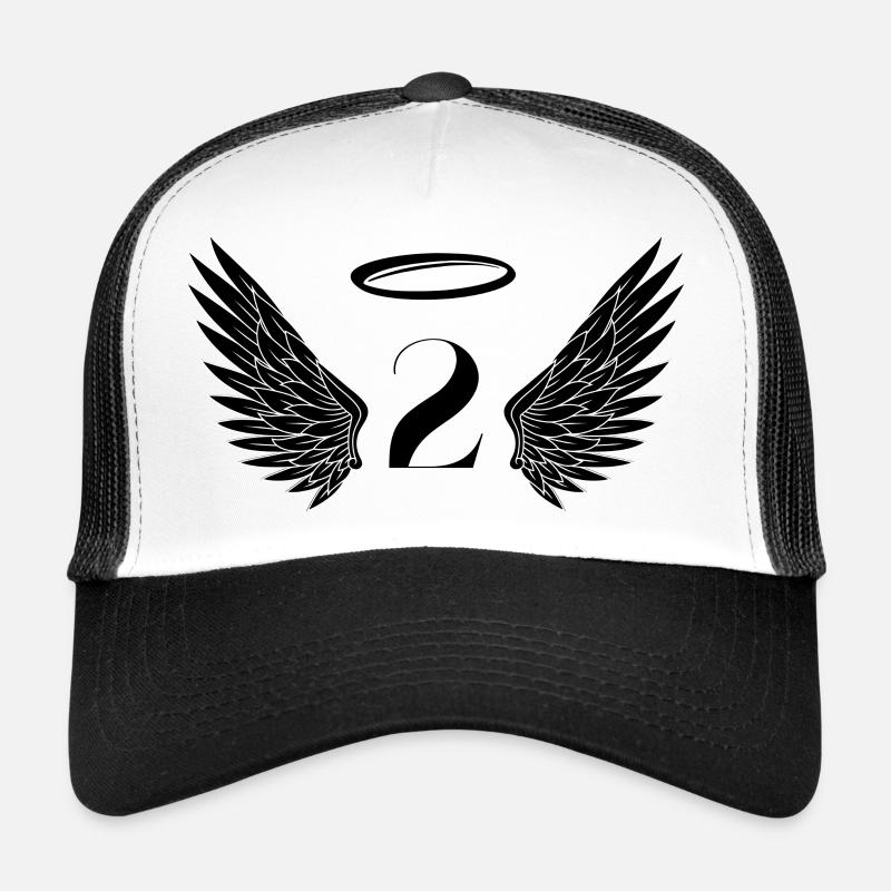 Numéro 2 ange - 2e anniversaire ailes Casquette trucker 