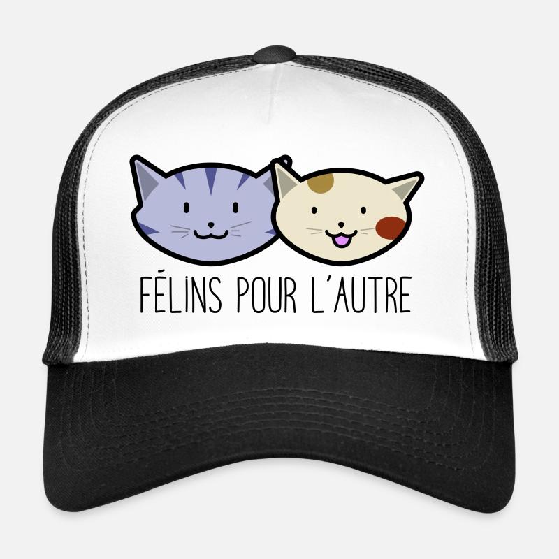 FELINES FOR THE OTHER - Trucker Cap - white/black