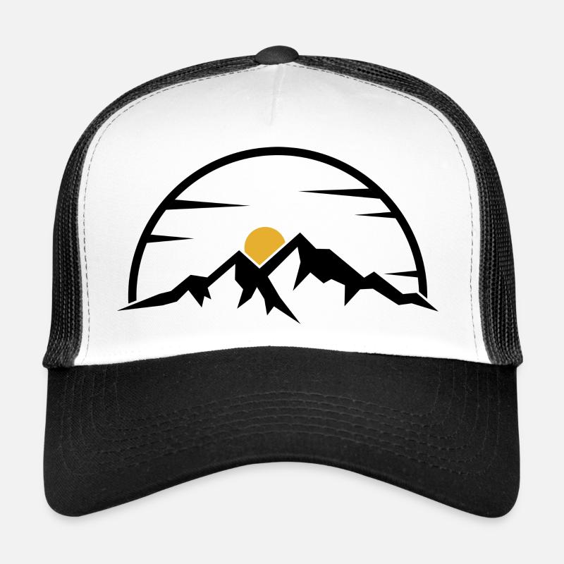 Soleil minimal de l’arc doré Casquette trucker 
