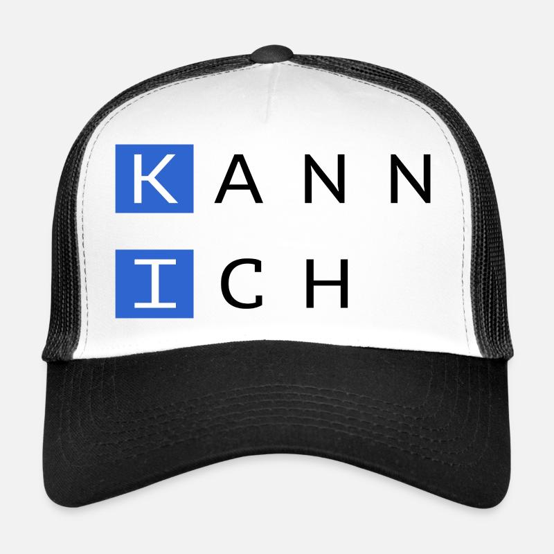 KI = Kann Ich - Trucker Cap - Weiß/Schwarz