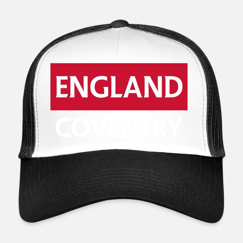 Angleterre Coventry Silhouette urbaine avec bloc de couleur Casquette trucker 