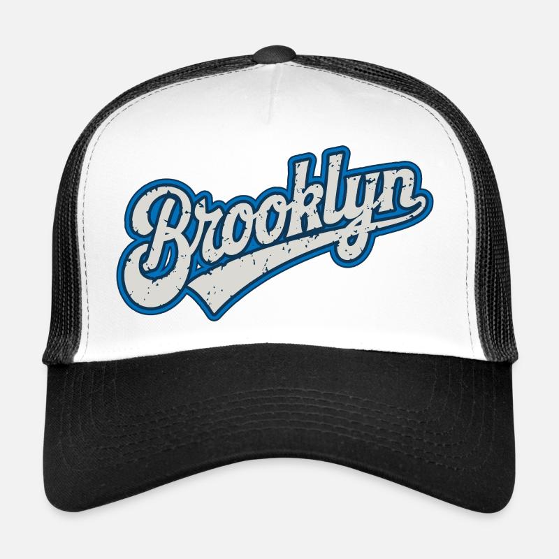 Brooklyn Urban Graphics in Blue Tone Trucker Cap