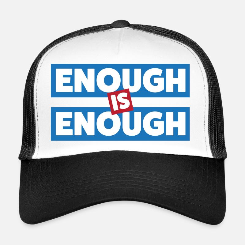 Trop c’est trop de déclaration audacieuse - Casquette trucker  - blanc/noir
