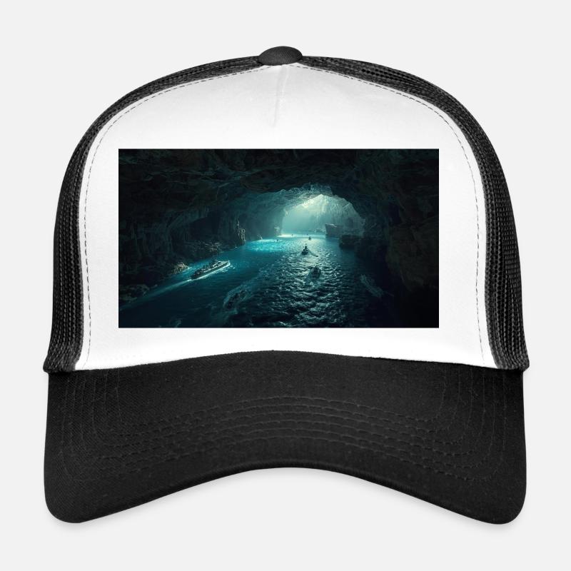 Luminous sea cavern Trucker Cap