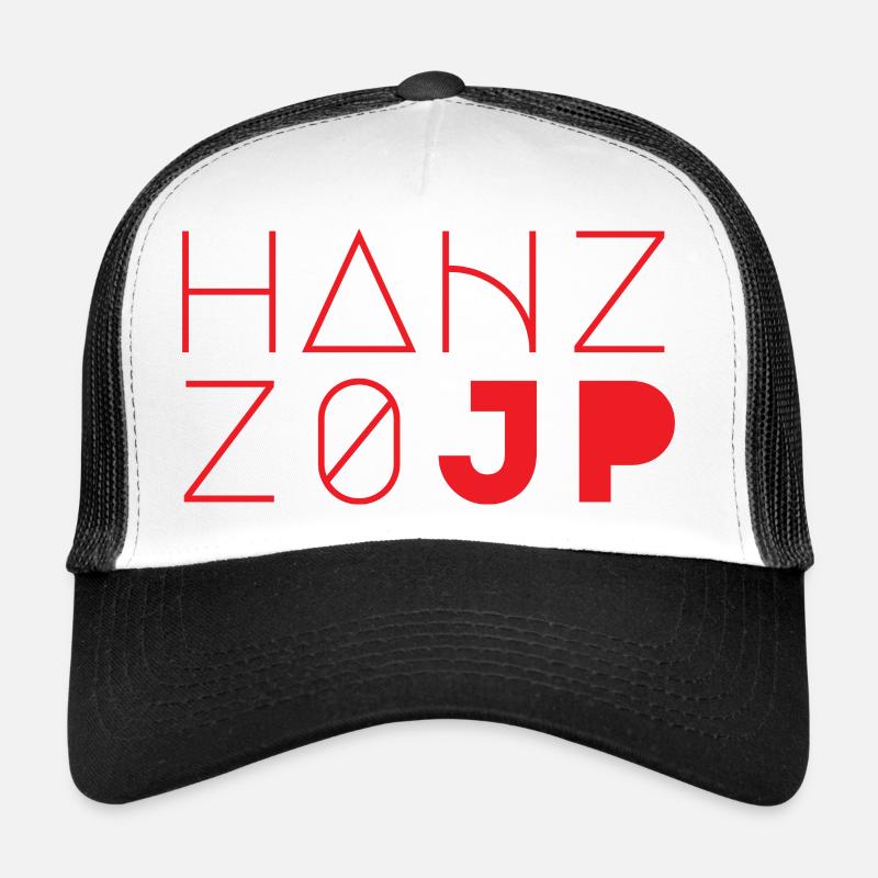 HANZZO - Casquette trucker  - blanc/noir