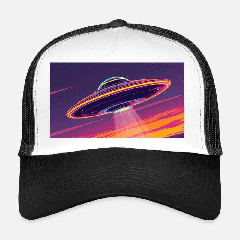 Ufo Fresh - Casquette trucker  - blanc/noir