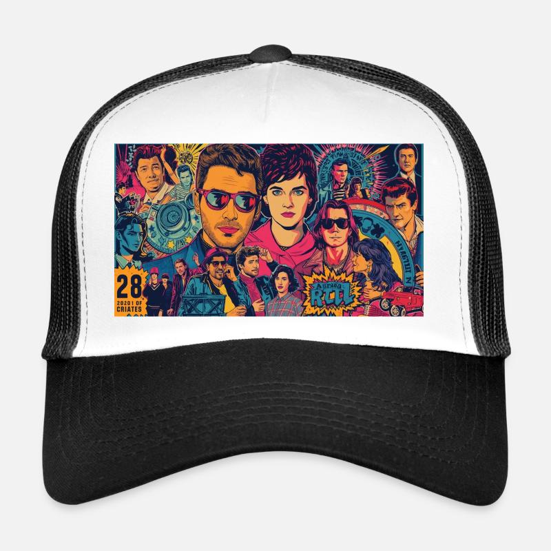 Pop Icons - Trucker Cap - white/black