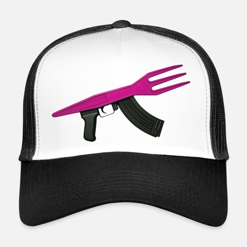 MAKE FRIES NOT WAR - Bellegique Casquette trucker 