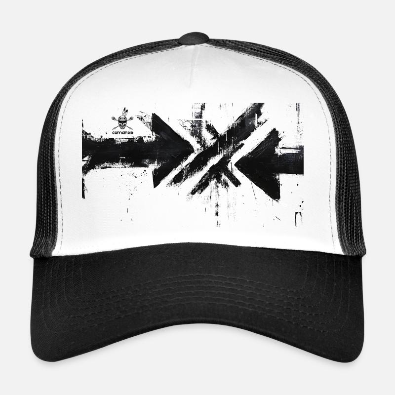 Flèches Grunge en Noir Casquette trucker 