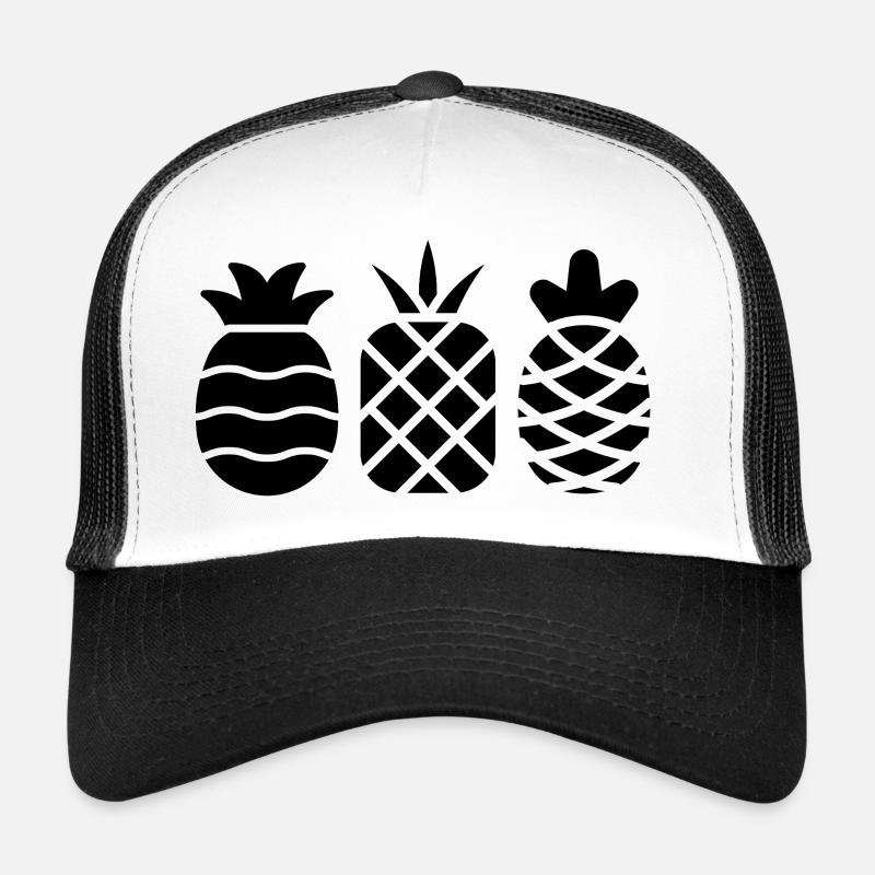 Pineapple without frills - Trucker Cap - white/black