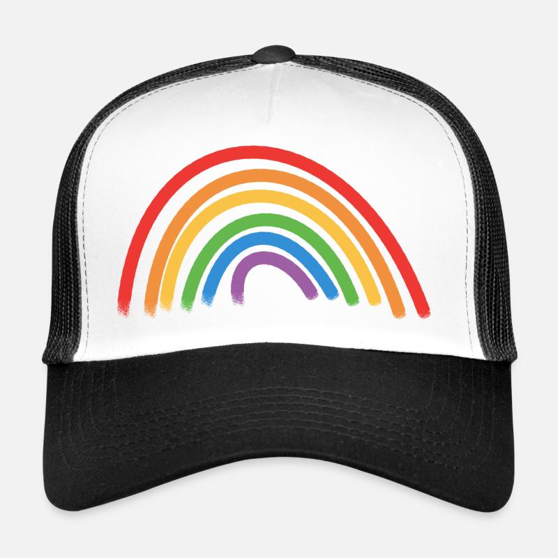 Idée de cadeau arc-en-ciel Casquette trucker 