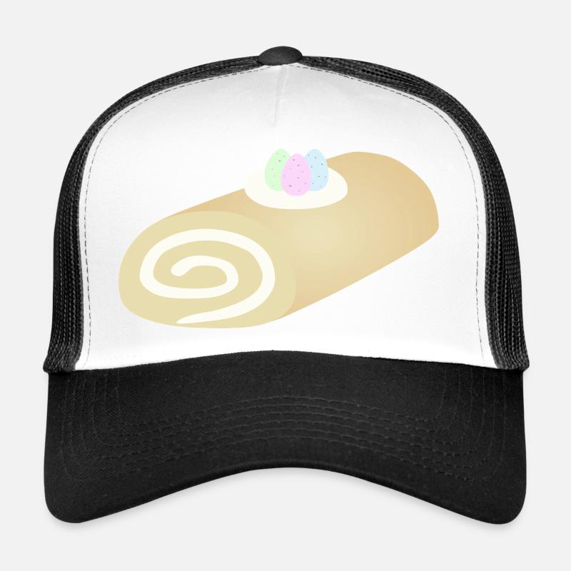 Easter Pastel Swirl Roll - Trucker Cap - white/black