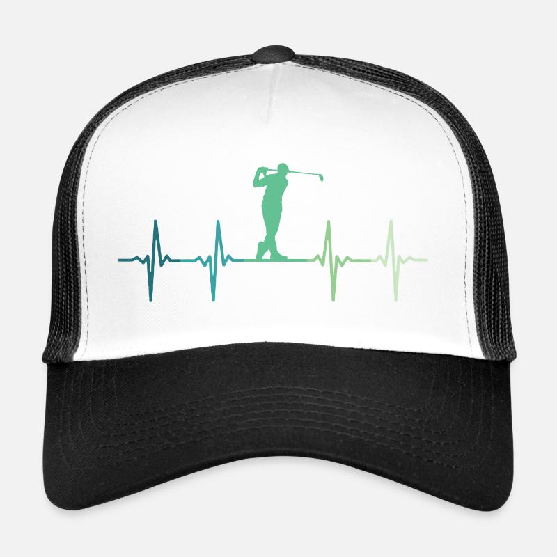 Golf Heartbeat Golfer Golfgeschenk Trucker Cap