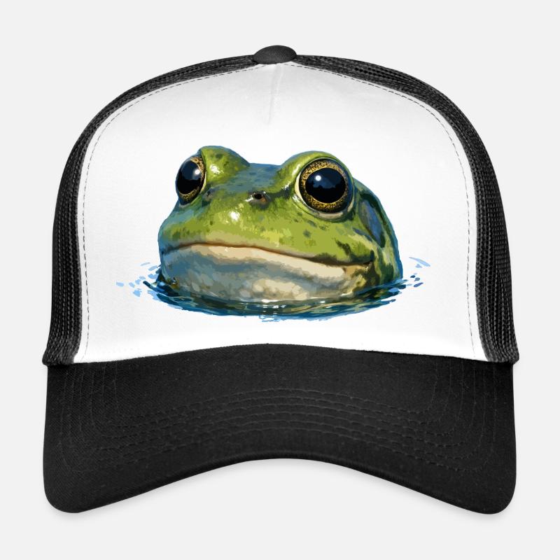 Éclat d’eau de tête de grenouille Casquette trucker 