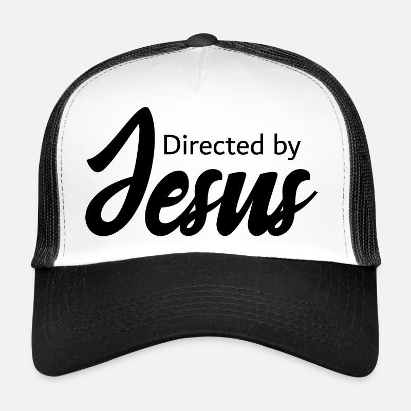 Regie_Jesus - Casquette trucker  - blanc/noir