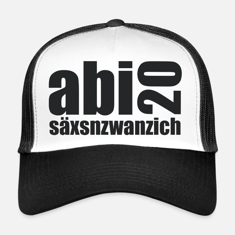 Abi20 Säxsnzwanzich Layout - Trucker Cap - Weiß/Schwarz