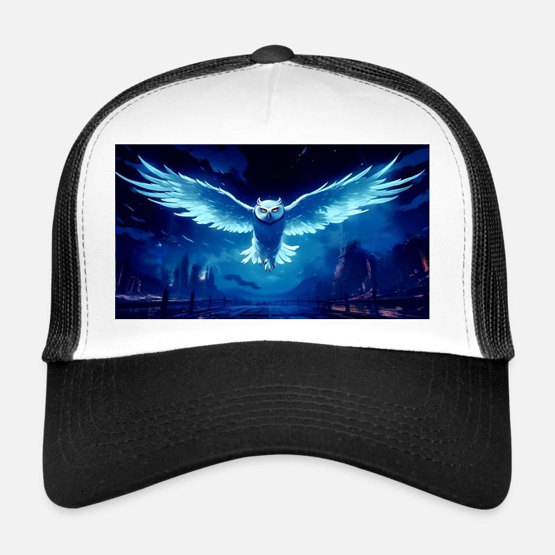 Vol du Oiseau de Nuit Bleu Casquette trucker 