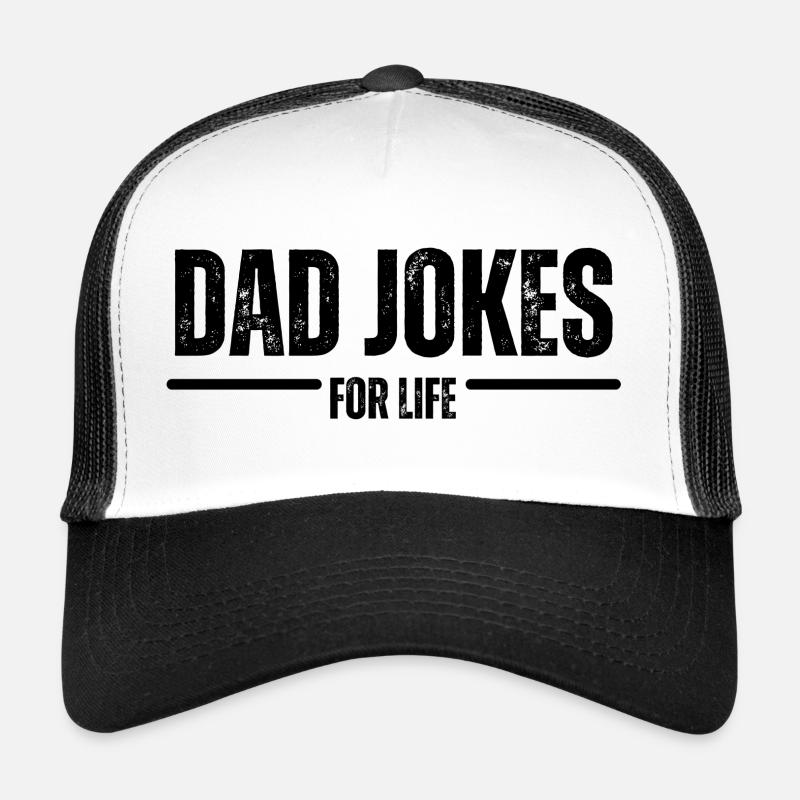 Papa-Witze fürs Leben - Trucker Cap - Weiß/Schwarz