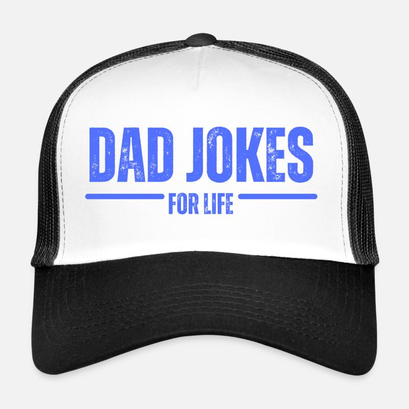 Dad Jokes for Life - Trucker Cap - white/black
