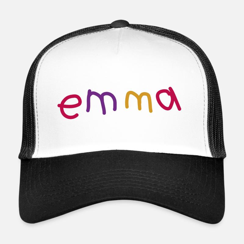 Emma Emma - Trucker Cap - Weiß/Schwarz