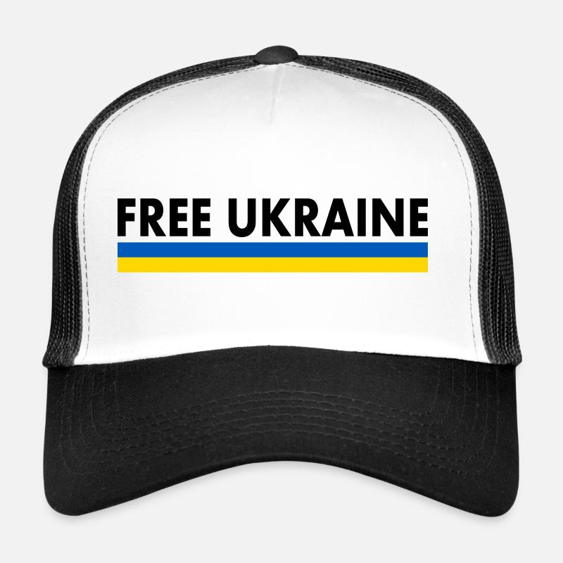 Free ukraine - Trucker Cap - Weiß/Schwarz