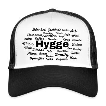 Gemütliche Grundlagen - Trucker Cap - Weiß/Schwarz - Vorne