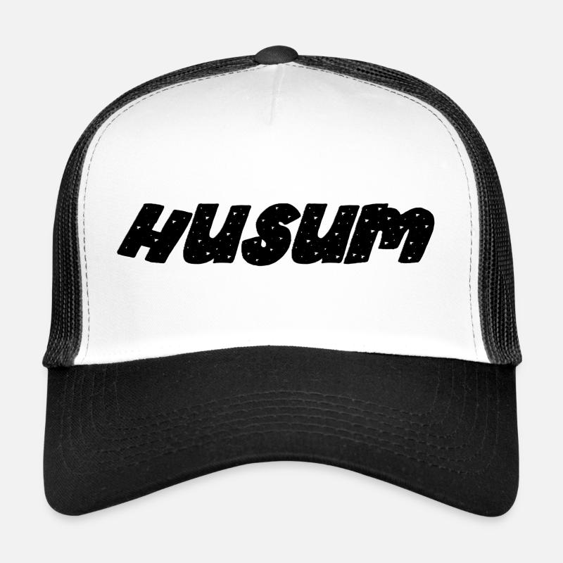 Husum - Casquette trucker - blanc/noir