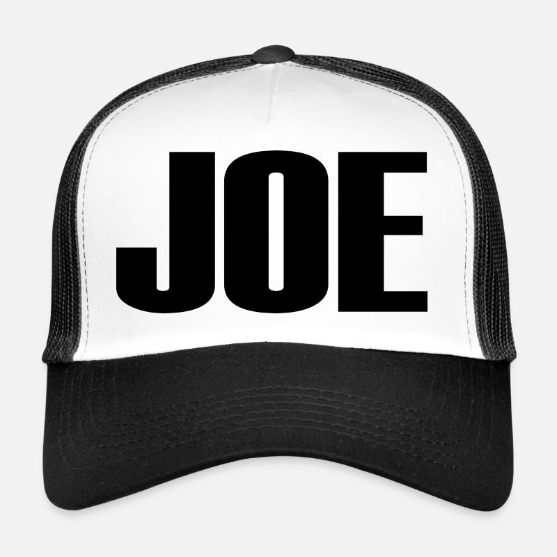 JOE - Casquette trucker  - blanc/noir