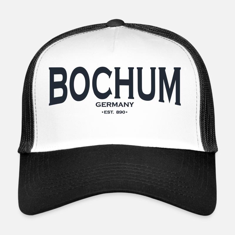 Bochum - Trucker Cap - Weiß/Schwarz