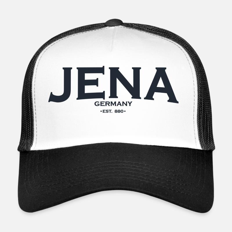 Jena - Trucker Cap - white/black