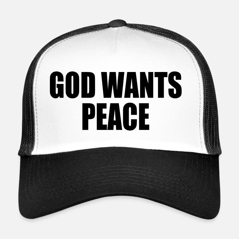 God wants peace Casquette trucker 