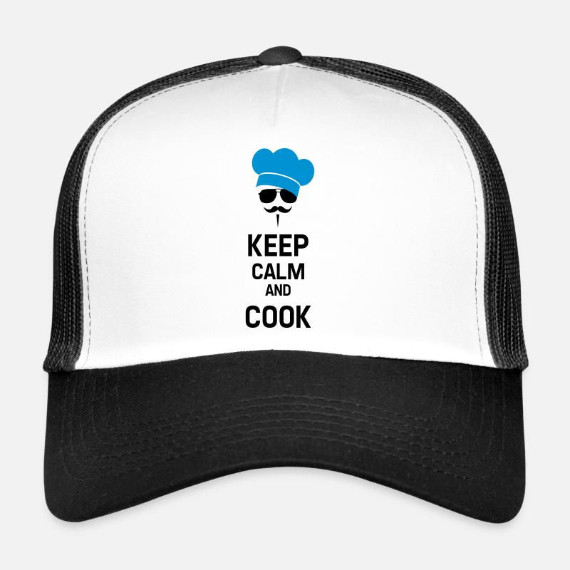Cook with Moustache Casquette trucker 