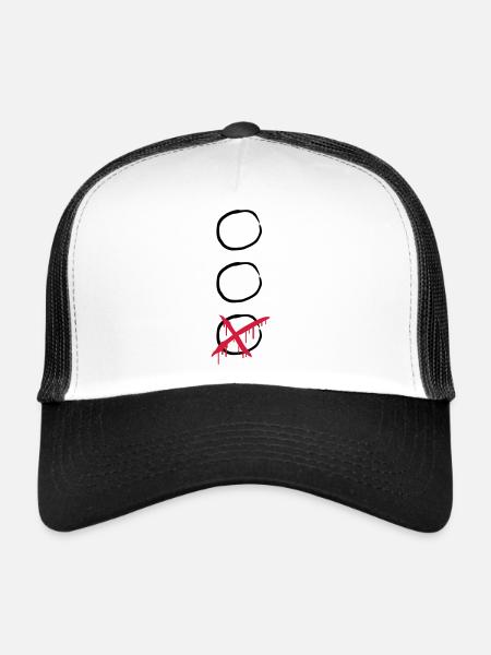 Choose - Casquette trucker  - blanc/noir - Devant