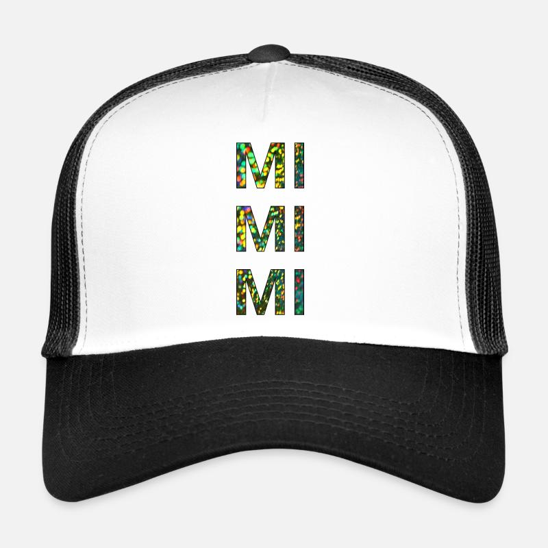mimimi glitter - Trucker Cap - white/black