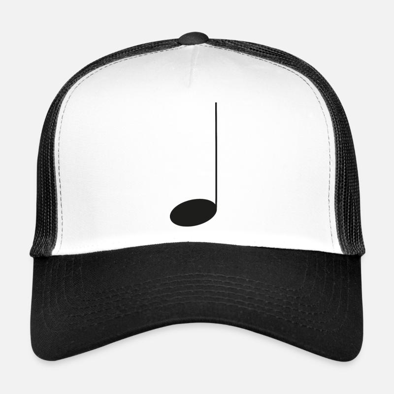 Note de musique simple / noir Casquette trucker 
