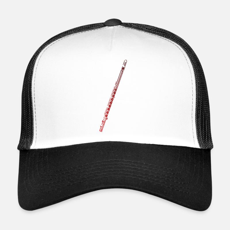 Flute - Casquette trucker  - blanc/noir