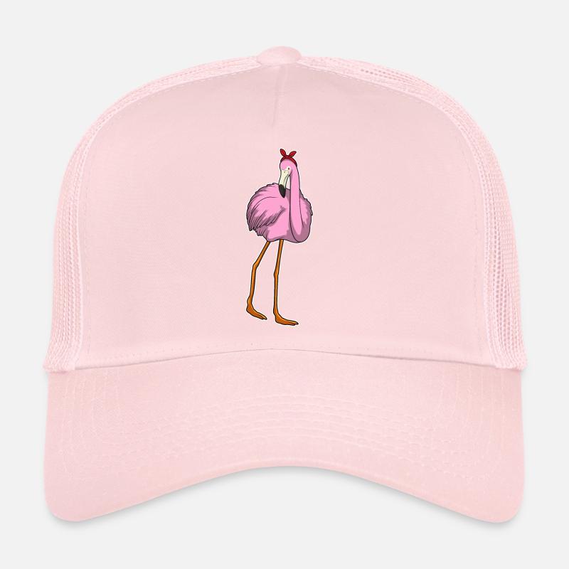 Flamingo Bow Trucker Cap