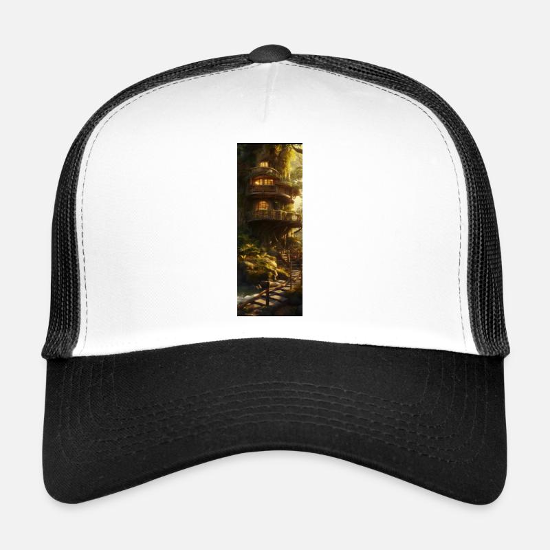 Fantasy treehouse Trucker Cap