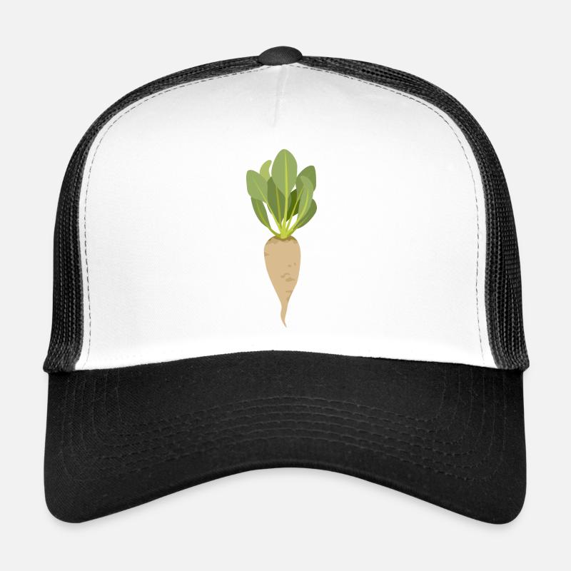 Zuckerrübe - Trucker Cap - Weiß/Schwarz